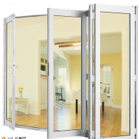 【深圳专业设计】铝合金折叠门 卫生间小折叠门玻璃门平开门
