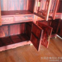 山东红木家具市场 宝龙办公桌 红木办公桌 缅花家具 市场直销